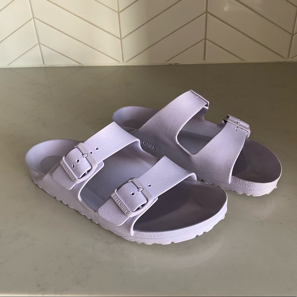 Birkenstock Arizona Essentials EVA Sandals in Purple Fog